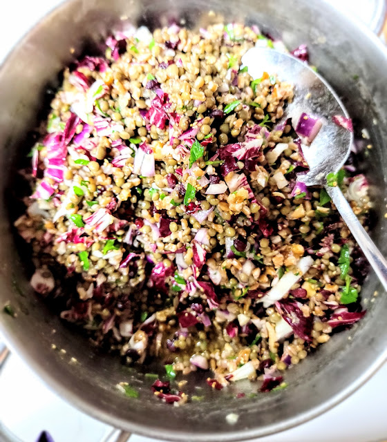 Everything Purple Farro-Lentil Salad